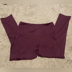 Zyia Active leggings in Plum Purple